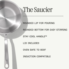 Stainless Saucier Set